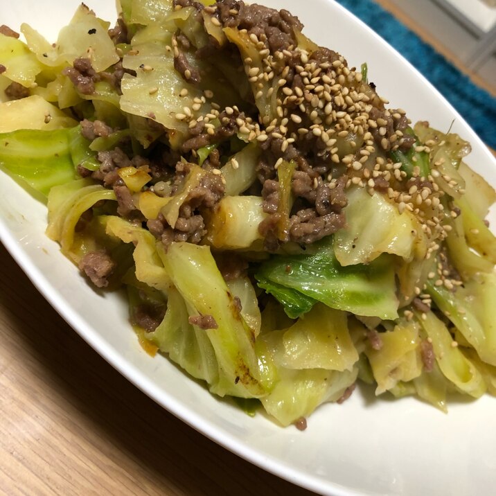 中華風味の春キャベツ炒め